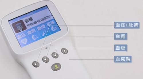 ?票O(jiān)測儀一機多測,實時了解健康情況