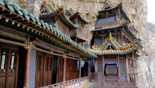 世界上最危險(xiǎn)的寺廟 恒山懸空寺立于懸崖峭壁間