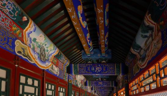 世界彩畫最多的一座長廊 頤和園一畫廊長728米