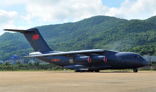 中國最大的運輸機 中國運-20最大載重220噸