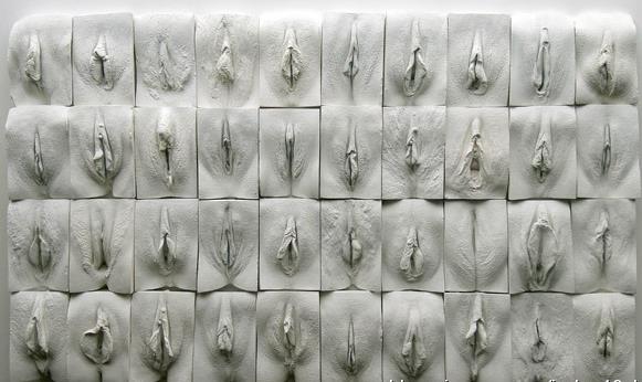 汗!英國男藝術(shù)家雕塑女陰長城 5年創(chuàng)作400位女性陰部復(fù)刻雕塑