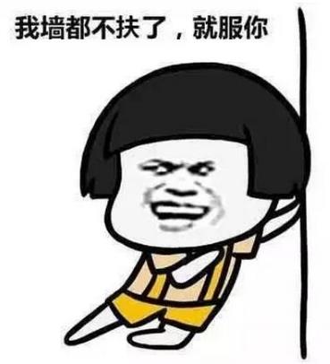我墻都不扶,就服你