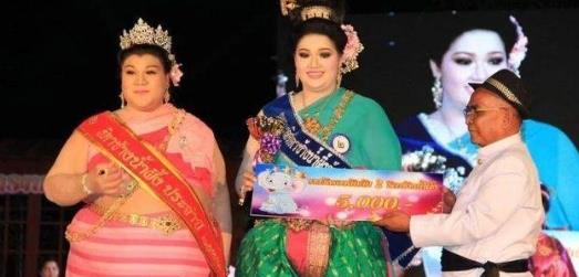 泰國(guó)首次變性人“大象小姐”選美比賽排行榜 ,256斤“佳麗”摘冠