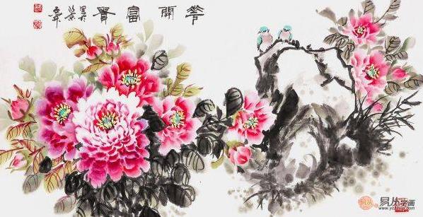 客廳里掛花鳥畫選什么題材好,這四類最適宜了