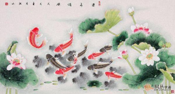 客廳里掛花鳥畫選什么題材好,這四類最適宜了