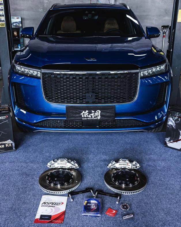 理想ONE改裝升級(jí)車(chē)質(zhì)匯INSPEED CS6大六剎車(chē)套裝