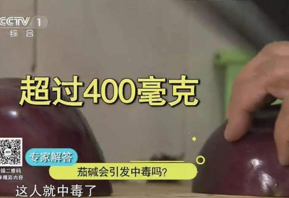茄子里含有害物質(zhì)茄堿,過量吃茄子會引發(fā)中毒!是真的嗎?