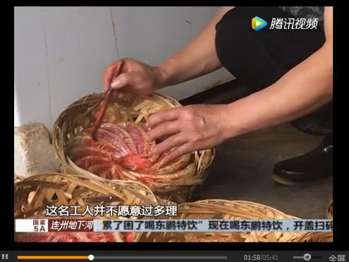 無良商販用色素給三蘇紅魚上色，用手輕輕一摸，手還會被染紅